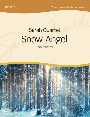 Sarah Quartel Snow Angel for upper voices