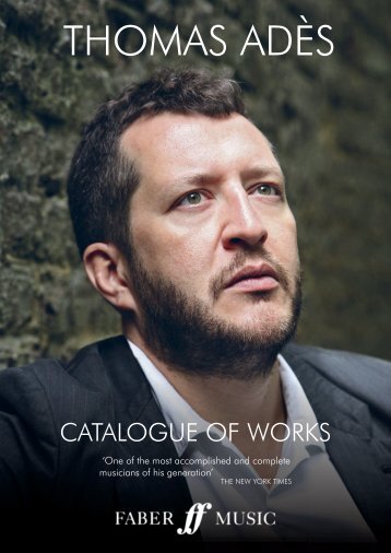 Thomas Adès Catalogue of Works