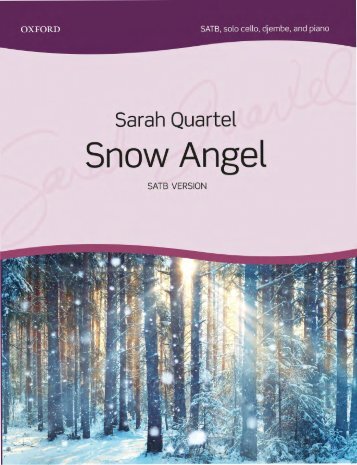 Sarah Quartel Snow Angel SATB version