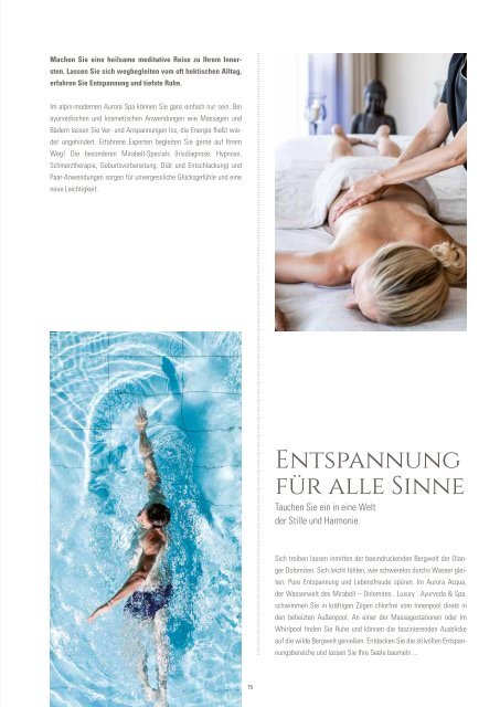 20 Jahre - MIRABELL DOLOMITES HOTEL . LUXURY . AYURVEDA & SPA 