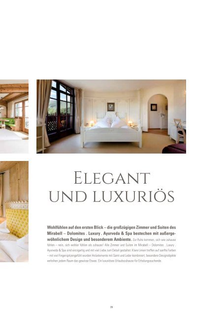 20 Jahre - MIRABELL DOLOMITES HOTEL . LUXURY . AYURVEDA & SPA 