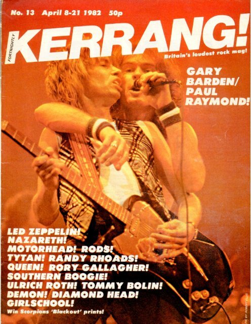 Kerrang - 13 1982
