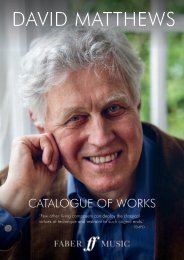 David Matthews Catalogue of Works