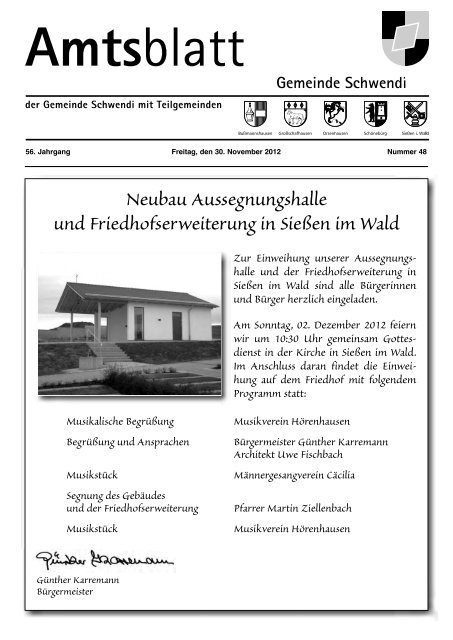 Amtsblatt - Schwendi