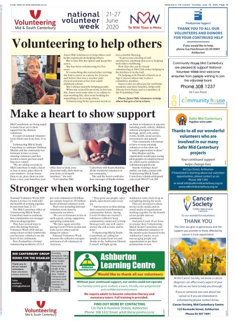 Ashburton Courier: June 18, 2020