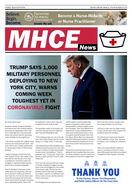 MHCE April 2020