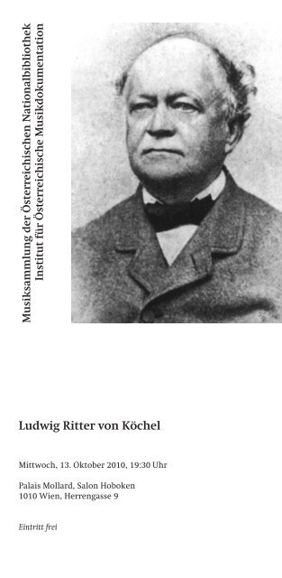 Ludwig Ritter von Köchel - Institut für Österreichische ...