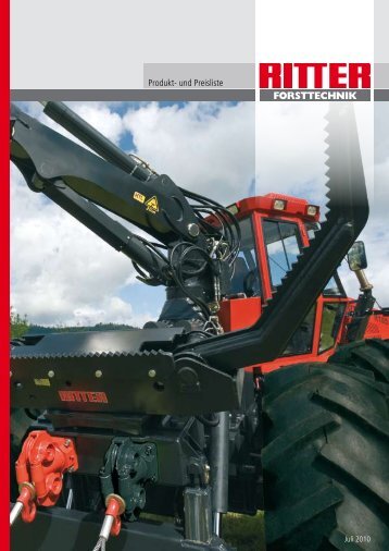 Produkt- und Preisliste - RITTER Maschinen