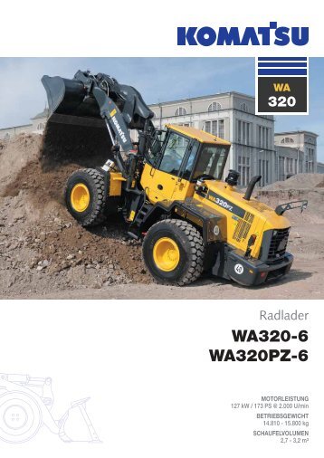 WA320-6 WA320PZ-6 - komatsu europe