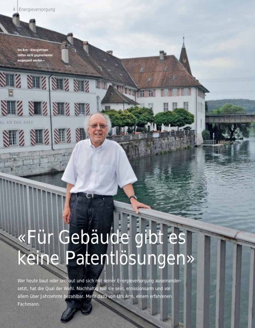 Welche Energie für mein Haus? - Regio Energie Solothurn