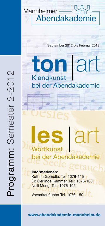 TonArt und LesArt