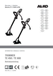 TRimmeR Te 450 / Te 600 - AL-KO