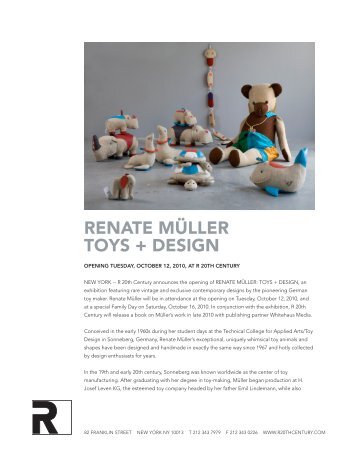 RENATE MÜLLER TOYS + DESIGN - R 20th Century