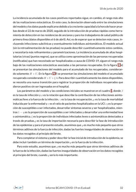 Informe de predicción de la evolución de la COVID-19 en Euskadi | 18 de junio de 2020