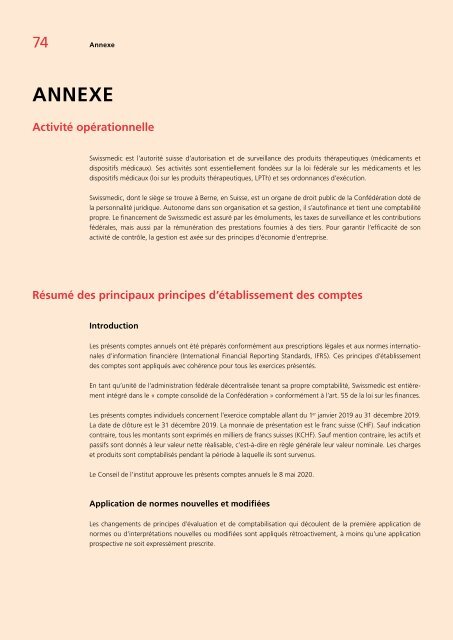 Rapport annuel 2019