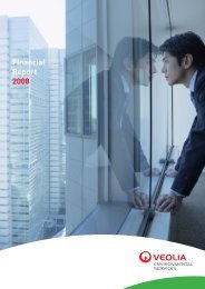 Financial Report 2008 - Veolia Environmental Services