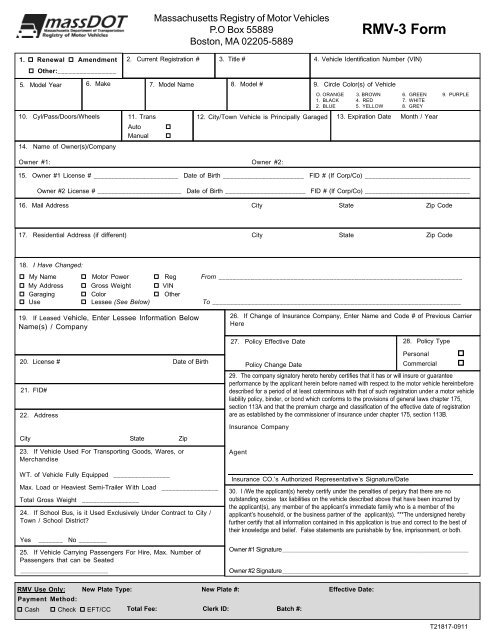 mass rmv real id renewal