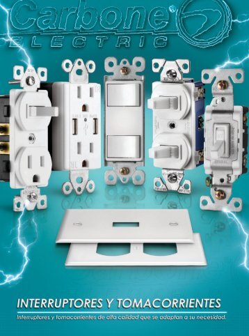 Catálogo de Interruptores y Tomacorrientes Carbone Electric