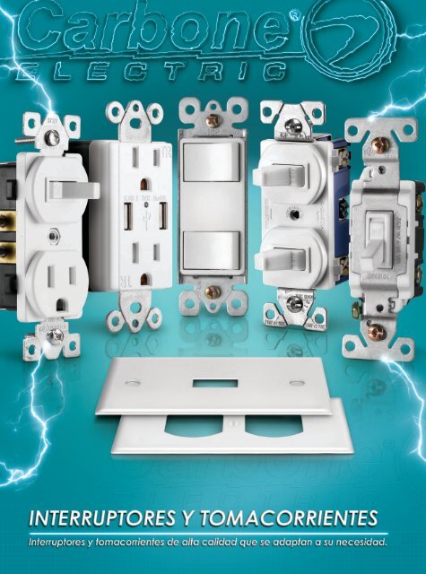 Catálogo de Interruptores y Tomacorrientes Carbone Electric