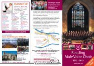 2012-13 Brochure - Reading Male Voice Choir