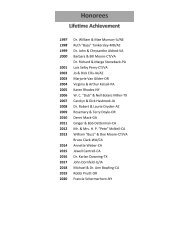 ECAHS Honoree Award Recipients 1997 - 2020