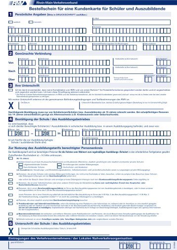 Bestellschein RMV-Kundenkarte - Rheingau-Taunus ...