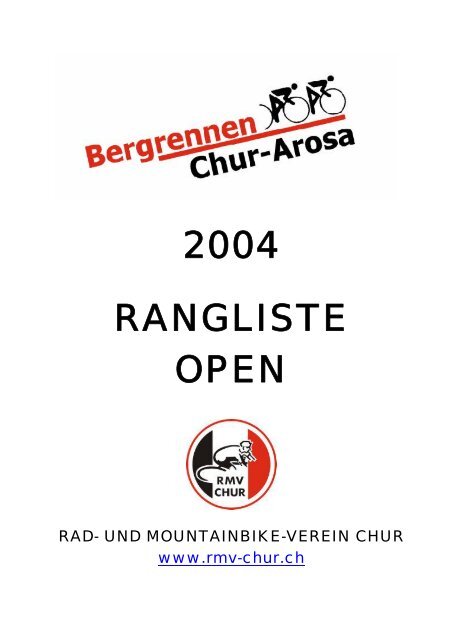 2004 RANGLISTE OPEN - rustix.ch