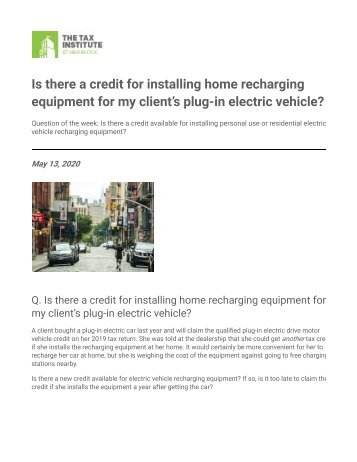 Electric vehicle recharging credit
