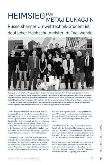 Journal Hochschule RM - Hochschule RheinMain