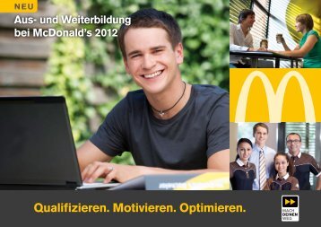 Seminarprogramm Training 2012 - Mc Donald's Deutschland