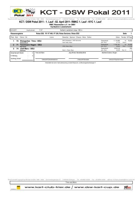 ERG 1. Lauf WEB.pdf - Kart Club Trier