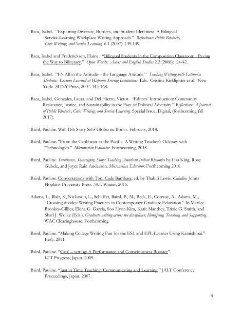 NCTE / CCCC Latinx Caucus Bibliography