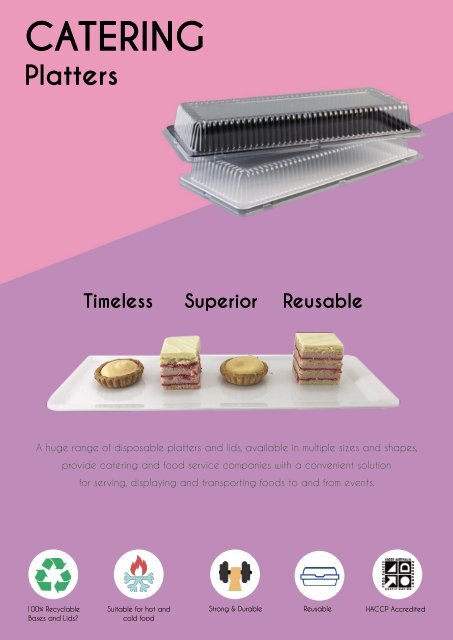 Reusable Catering Platter Range