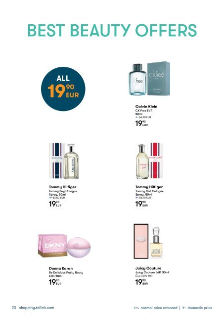 ***Tallink Duty Free Shopping catalogue duty-free routes