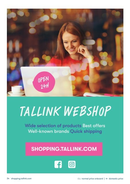 ***Tallink Duty Free Shopping catalogue duty-free routes