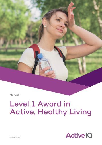 Active IQ Level 1 Award in Active, Healthy Living (sample manual)