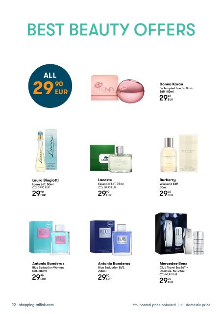 ***Tallink Duty Free Silja Serenade Shopping catalogue