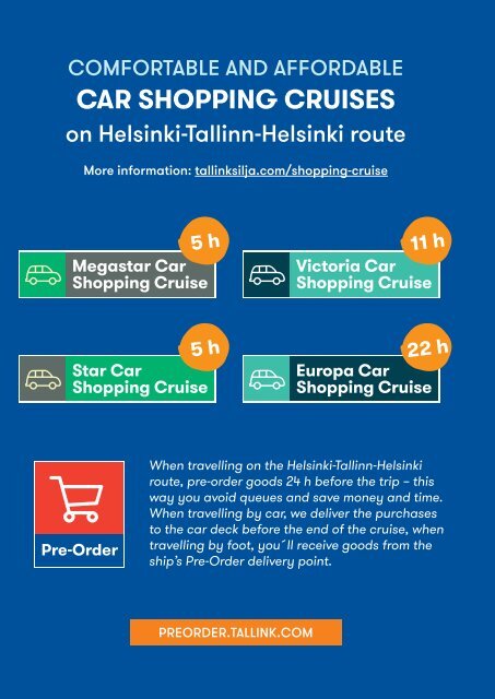 **Tallink Duty Free Shopping catalogue duty-paid routes