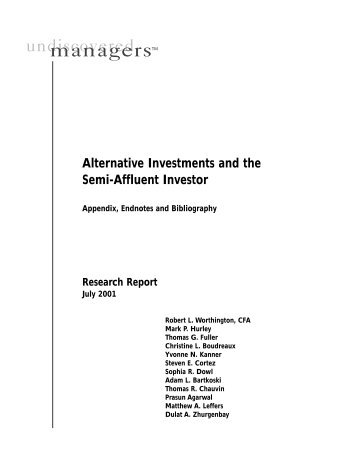 Alternative Investments and the Semi-Affluent Investor - Legend ...