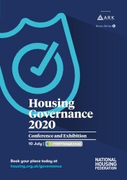 Housing Governance 2020 virtual event brochure