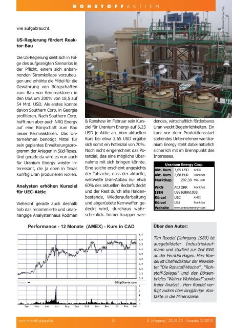 Rohstoff-Spiegel 05/2010 - Geheime Goldpolitik