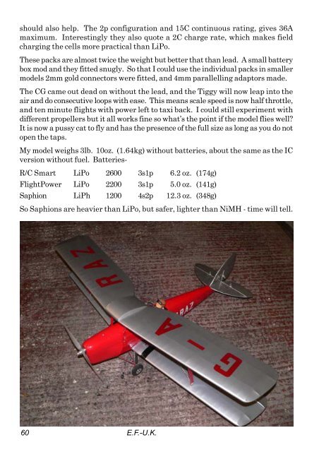 electric flight uk - British Electric Flight Association - Jan Bassett's