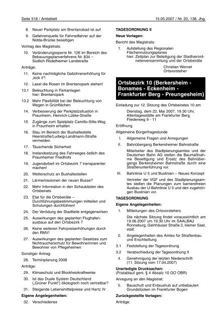 Amtsblatt Nr. 20/2007 (pdf, 2.8 MB) - Frankfurt am Main