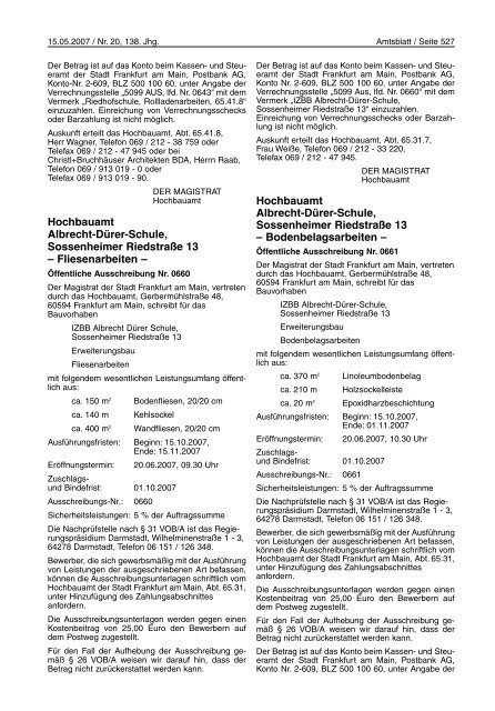 Amtsblatt Nr. 20/2007 (pdf, 2.8 MB) - Frankfurt am Main