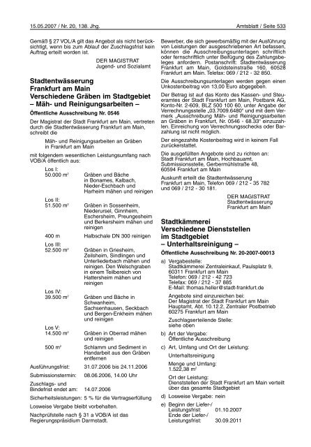 Amtsblatt Nr. 20/2007 (pdf, 2.8 MB) - Frankfurt am Main