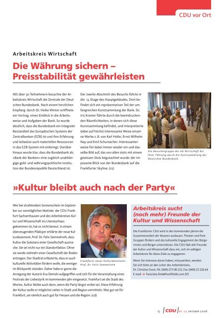 Ausgabe - Dr. Walter Wallmann