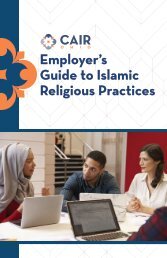 CAIR-Ohio Employer's Guide to Islamic Religious Practices