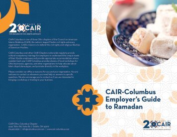 CAIR-Columbus Employer's Guide to Ramadan