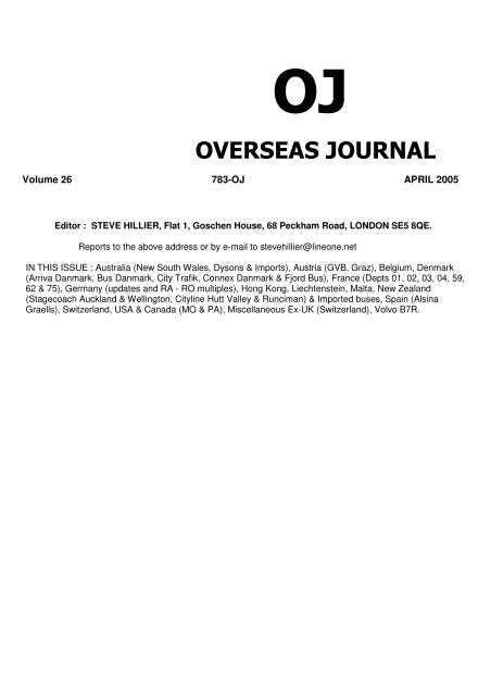 oj overseas journal - The PSV Circle Website