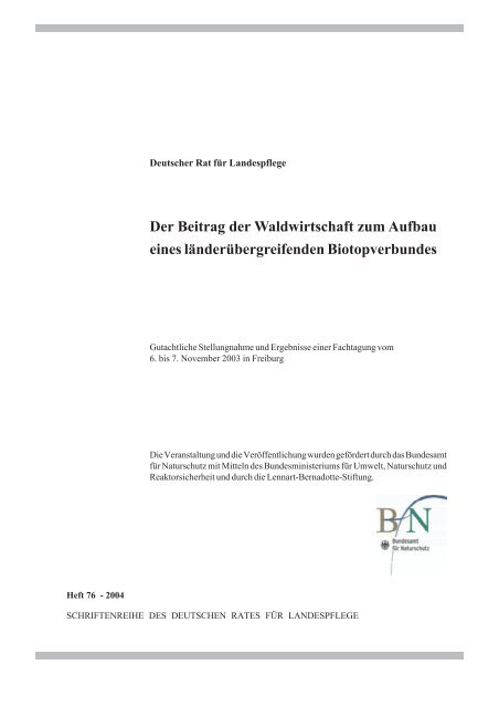 Der Beitrag der Waldwirtschaft zum Aufbau eines - Deutscher Rat für ...